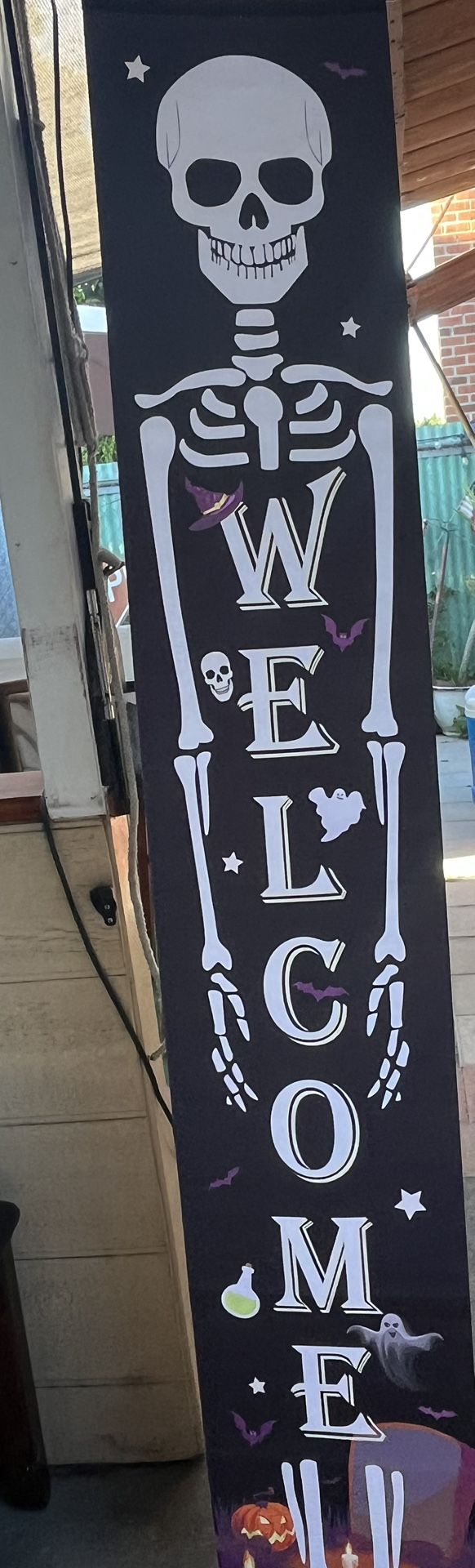 halloween welcome sign