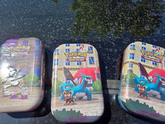 Pokémon tins  25 each