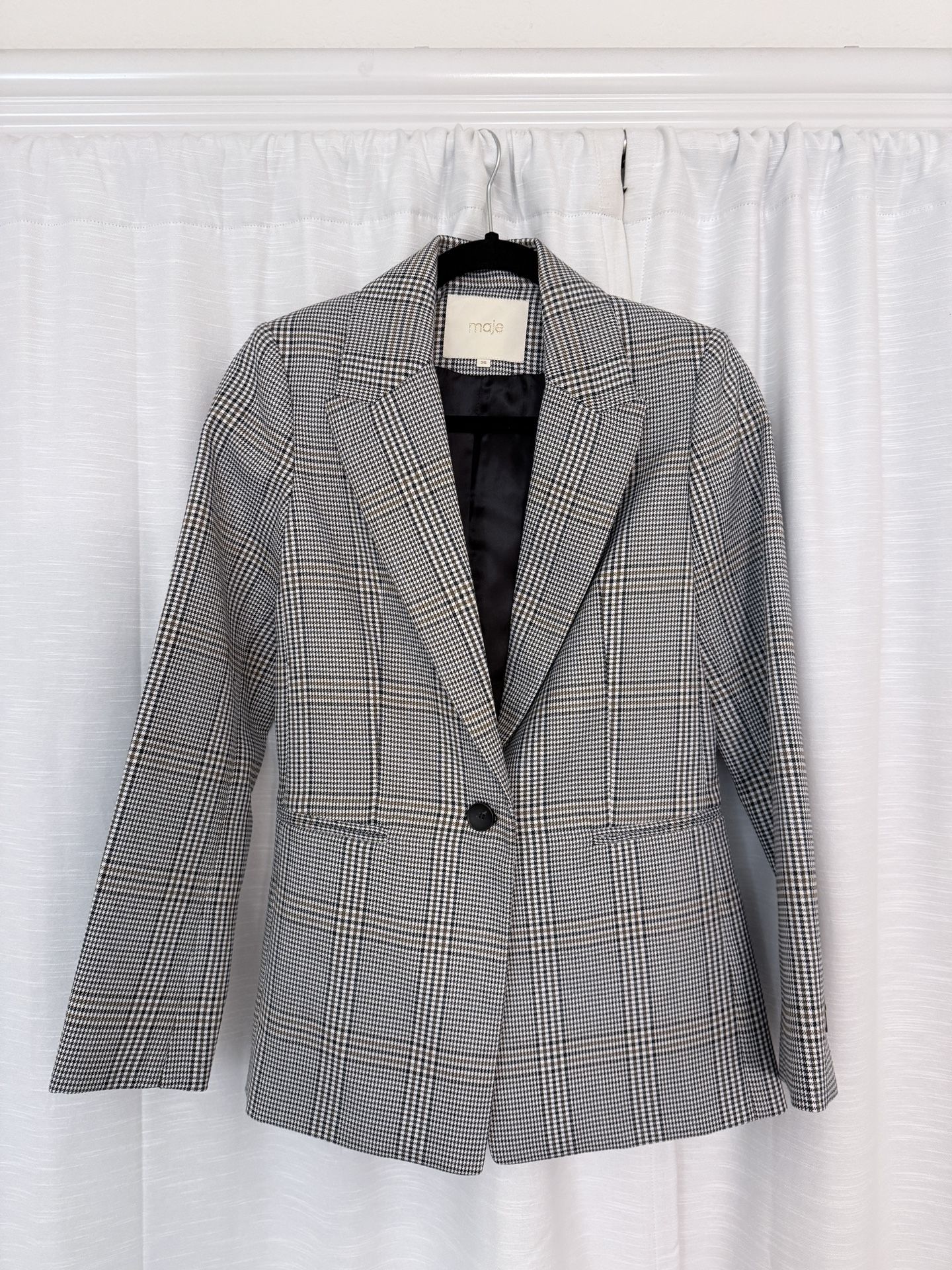 New Maje Mixed Wool Jacket