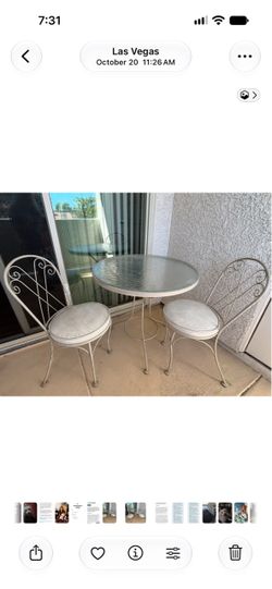 Out porch table for two