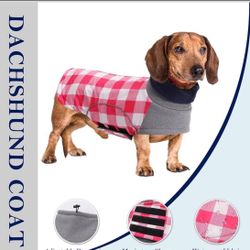 Dog Winter Coat,Dachshund Clothes,Waterproof Miniature Dachshund Jacket,Small Dog Coat with Harness Hole,Dachshund Jumper with Turtle Neck,Pet Dog Clo