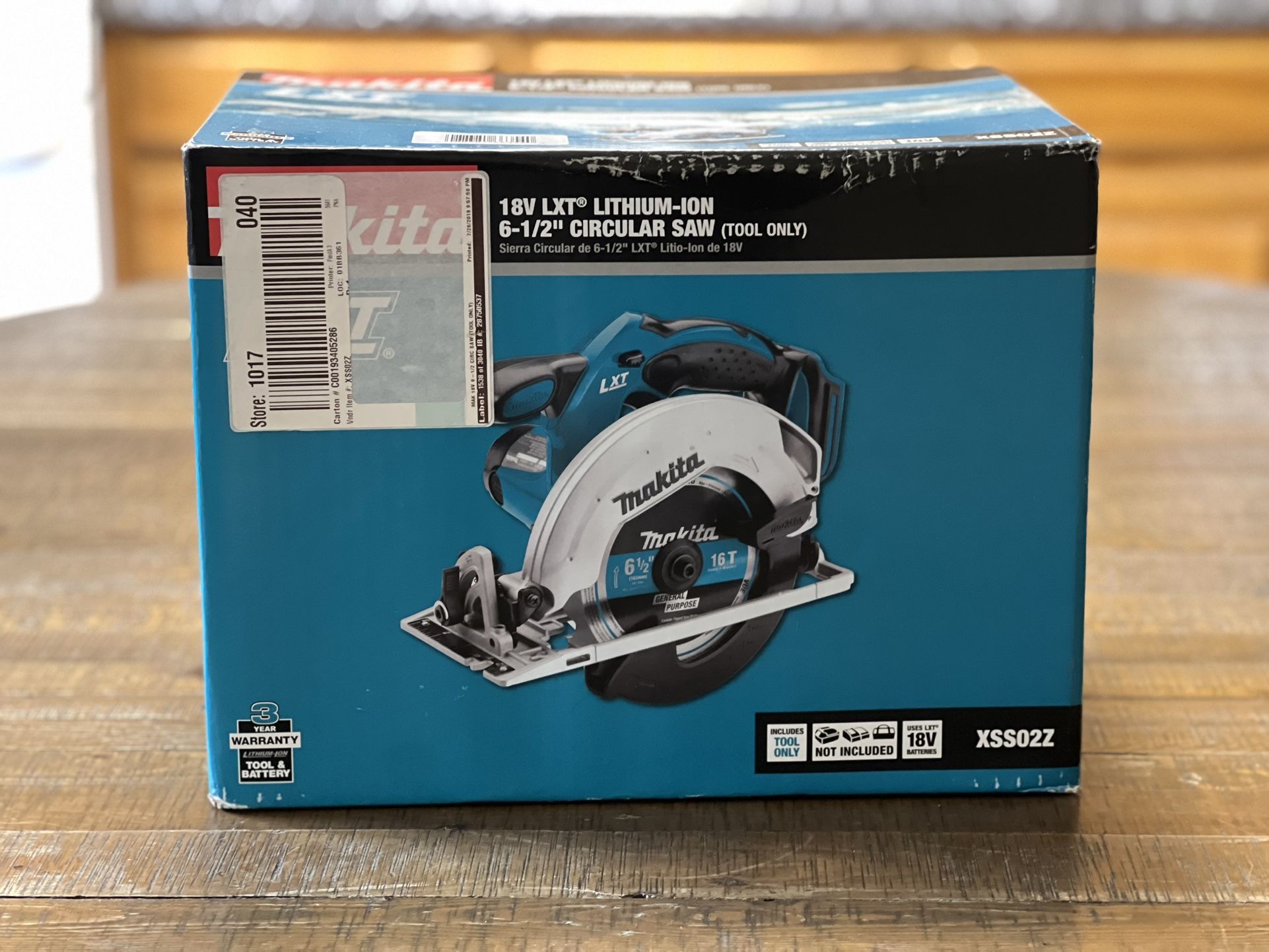 Makita Cordless 6.5” Circular Saw / NEW