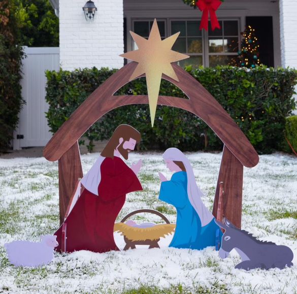 Outdoor Nativity Scene Christmas Decor 
