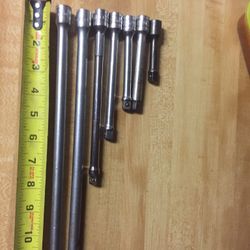 Snapon 3/8 drive extensions Sizes start at 3" up to 12" long 3" to 8" are $10 each Firm 12" are $15 each Firm