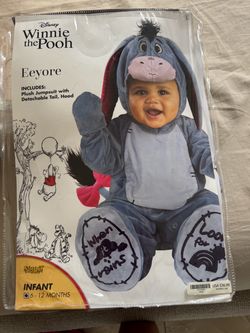 Disney Eeyore Baby Costume 6–12M — NEW / Never Used