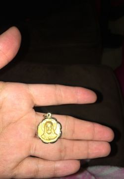 Pendant not real gold double sided