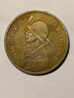 1951 Mexico 1 Onza Copy Coin / Token Modern Restrike