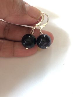 Amethyst bead gemstone 925 sterling silver