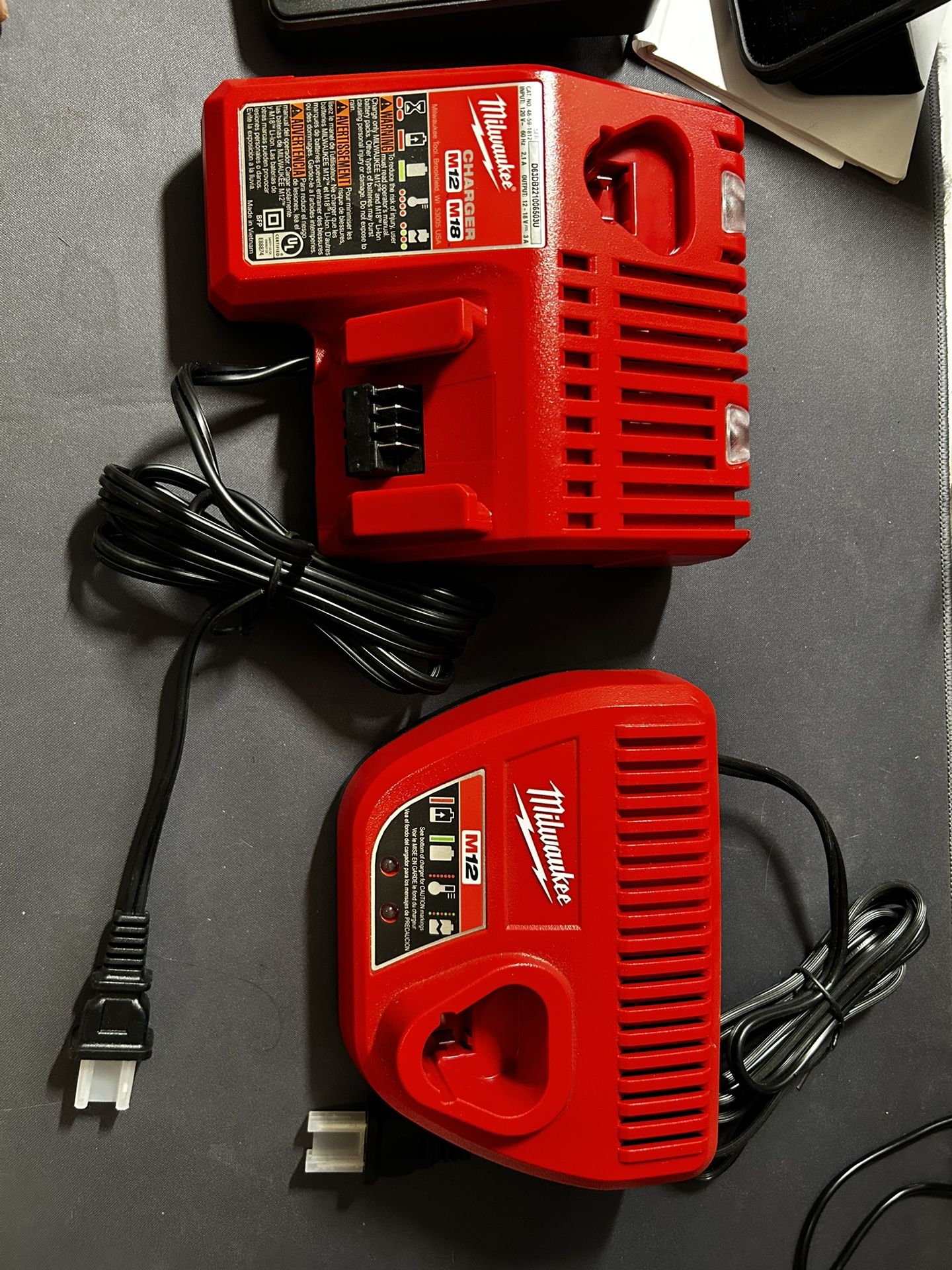 Milwaukee M18 & M12 Chargers