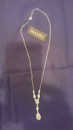 nadri silver necklace and pendant