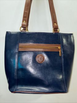 Charles, Hubert original 80s blue leather tote purse