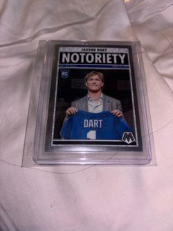 Jaxson dart notoriety mosaic football card