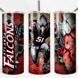 Atlanta Falcons Football Tumbler