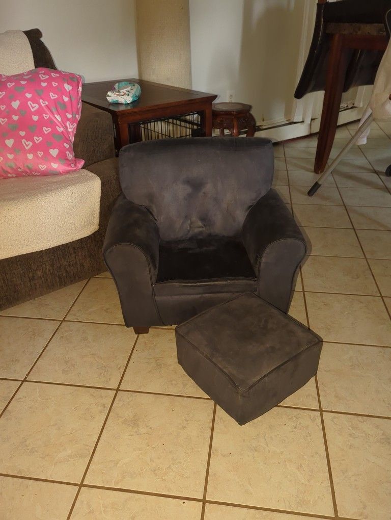 Kid Lounge Chair Navy Blue