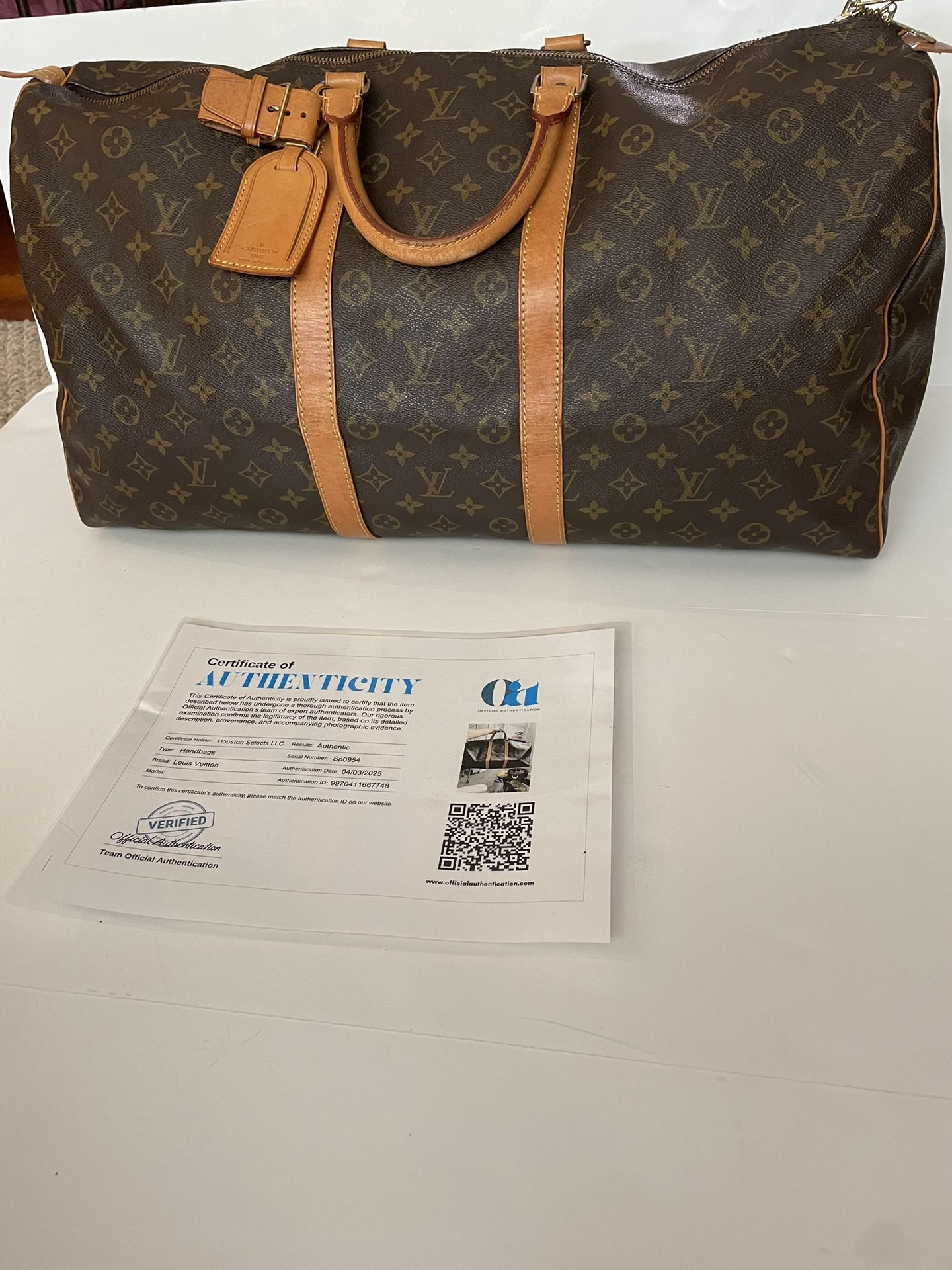 Louis Vuitton Keepall 55 COA Included $850 Likenew