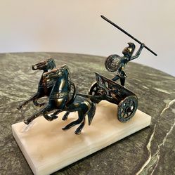 Greek Warrior and Chariot