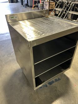 Stainless Steel Shelving With Recessed Counter