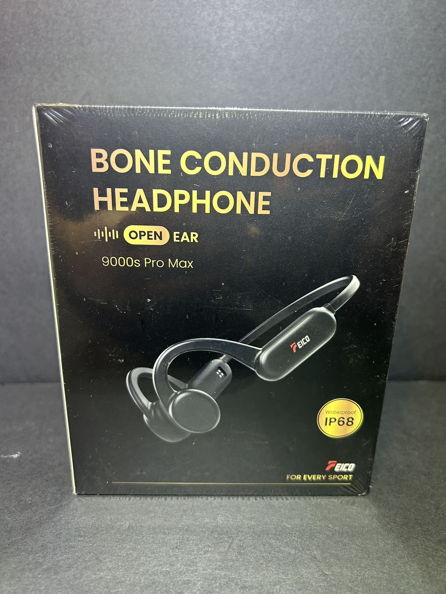 FEICO Bone Conduction Headphones, Bluetooth 5.3 Open-Ear Headphones with Mic / MP3 Mode Built-in 32GB & 10Hrs Playtime, IP68 Waterproof Bone Conductio
