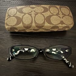 Authentic Coach woman's eyeglasses black and white $75