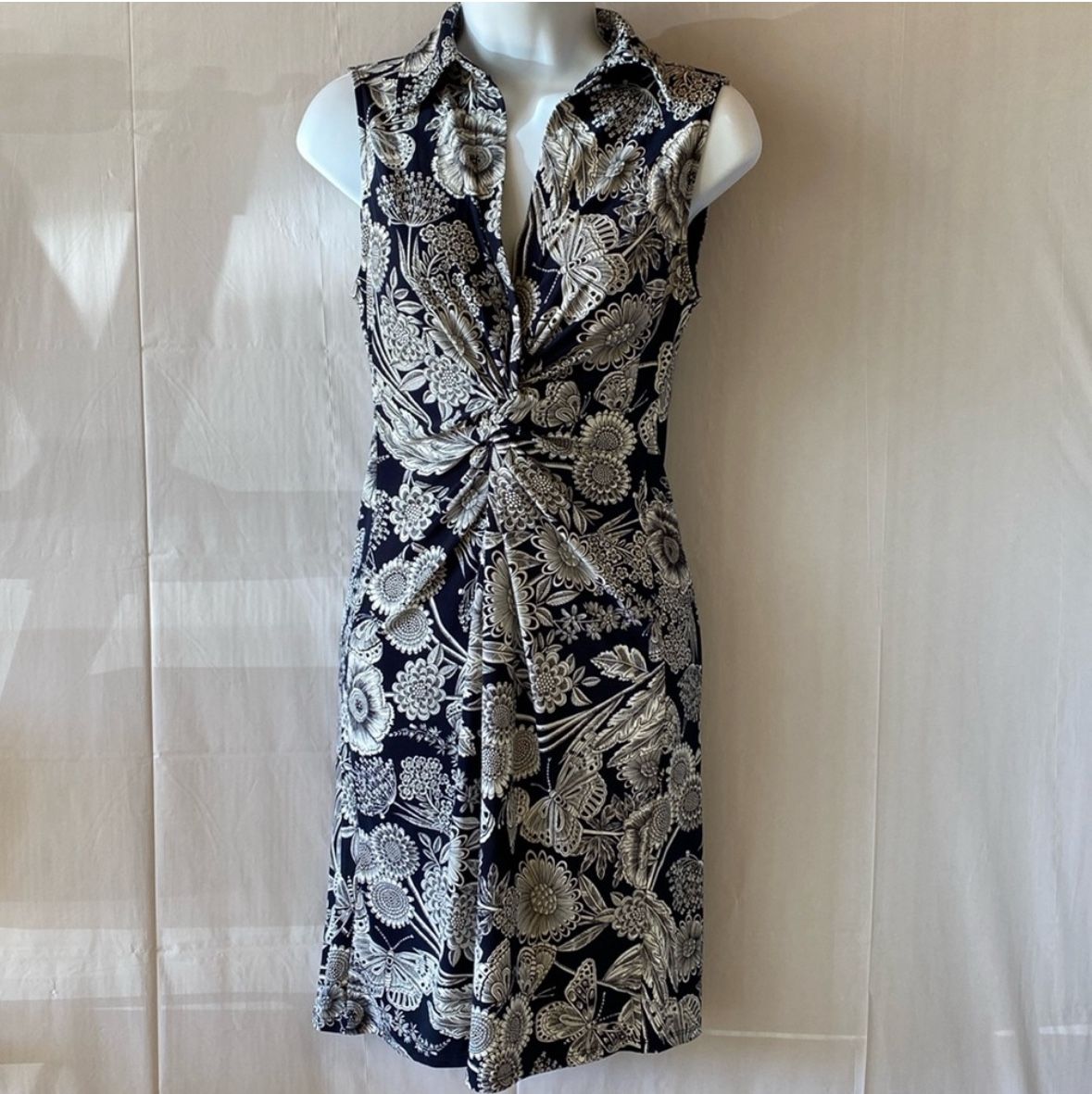 Tommy Hilfiger NEW With Tags Size 2 Black And White Floral Dress
