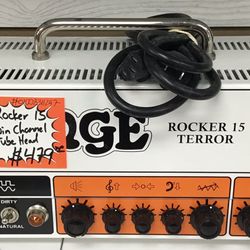 Orange Rocker Terror Twin Channel 15 Watt Tube Head Amplifier 