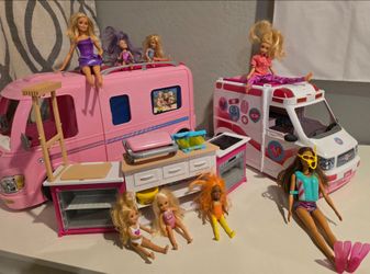 ▪︎☆▪︎ Barbie Camper + Ambulance & More ▪︎☆▪︎