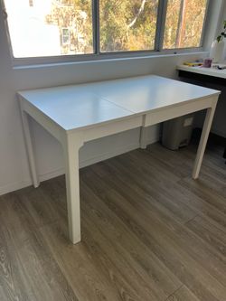 White Extendable Dining Table