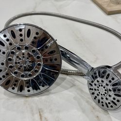 AquaDance® 7” Premium High Pressure 3-Way Rainfall Shower Combo.