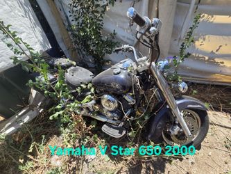 2005 VStar 2000 V Star and a 1995 Yamaha Virago