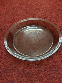 9" smoked color pyrex pie dish