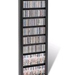 DVD Tower Organizer Black New 