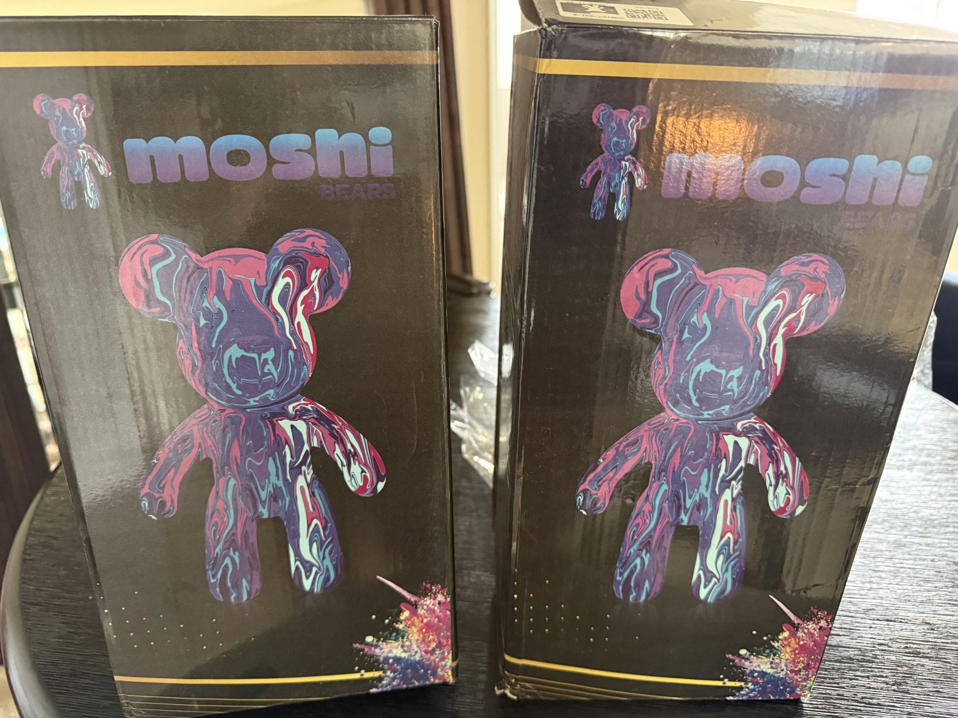 Moshi Bears DIY Paint Kit – Blank Bear Figure + Paints + Brush (New in Box)