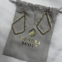 Kendra Scott gold earrings