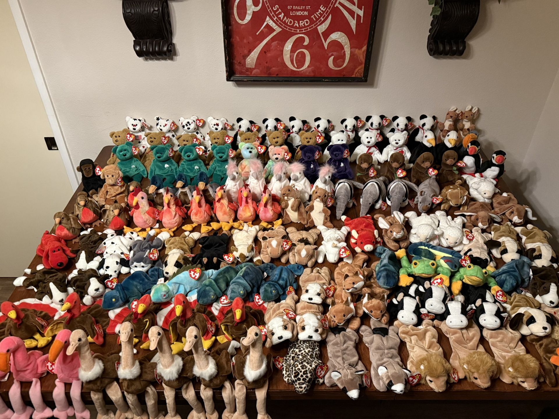 Beanie Babies Vintage 133 Total With Tags Excellent Condition 