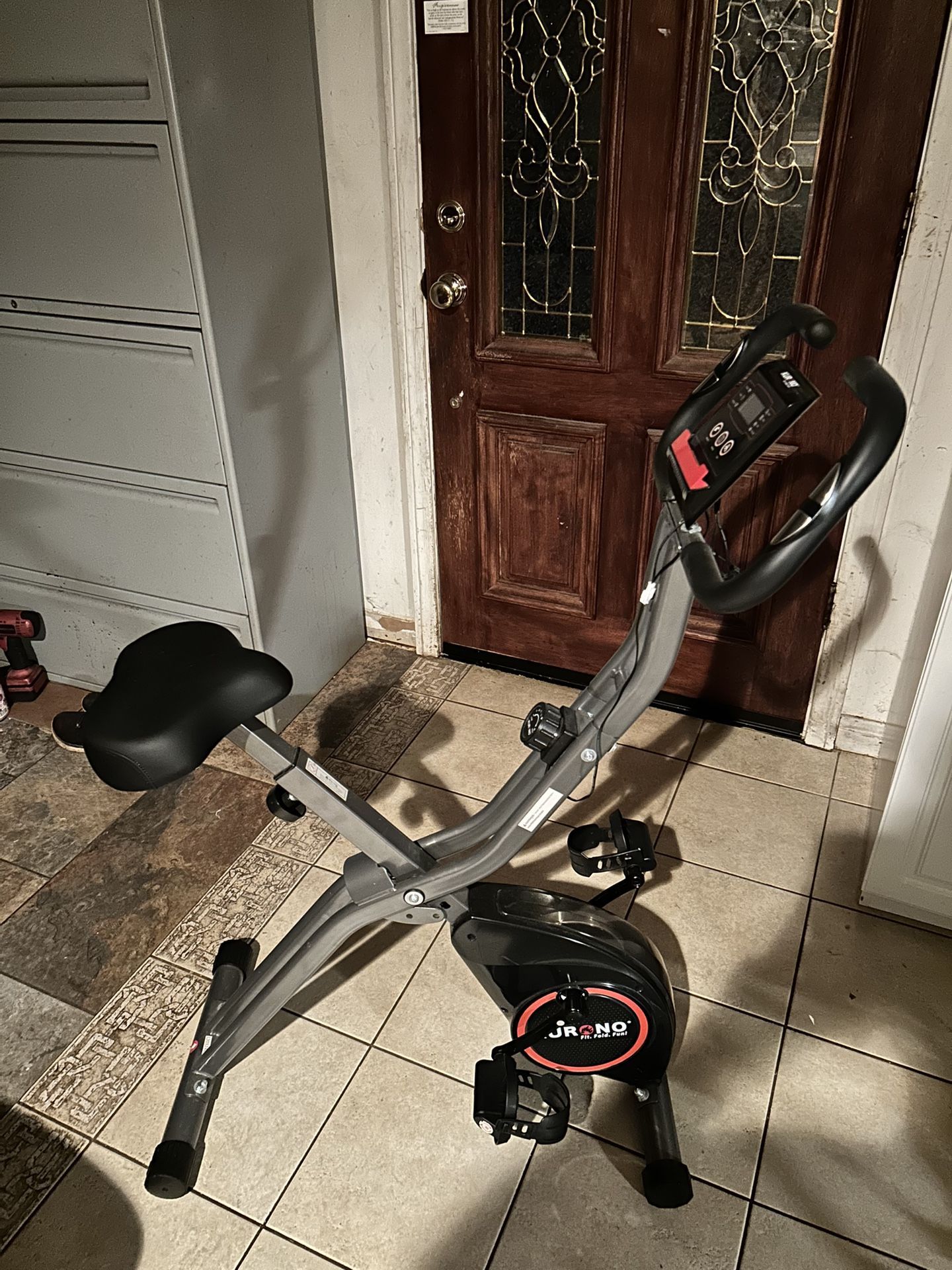 Foldable Exercise Bike with Wheels for Easy Move Ability 
