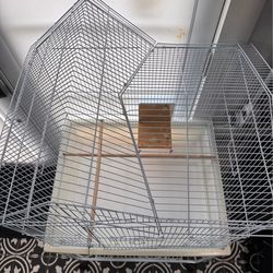Large white great condition birdcage