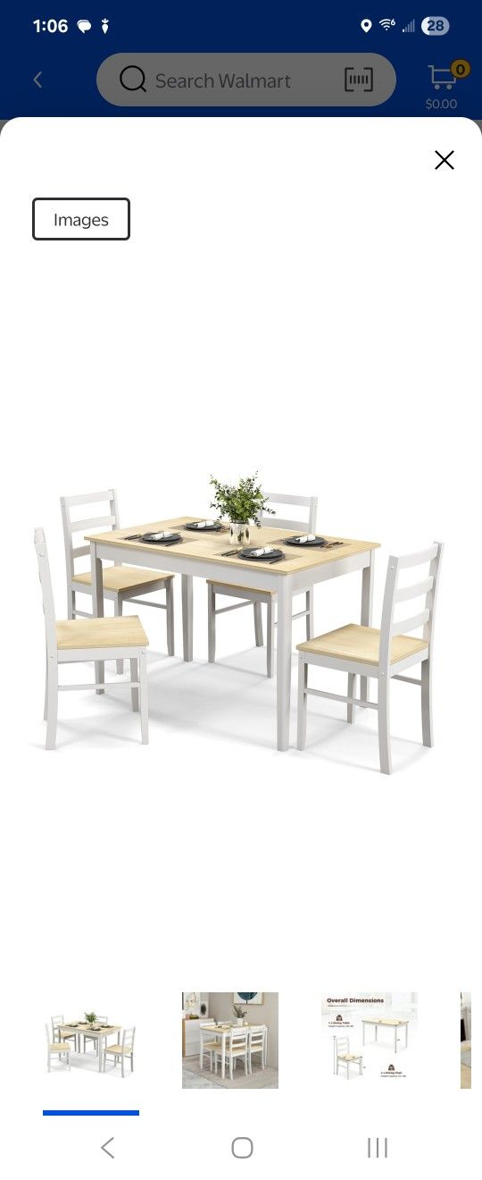 Dining Table And Chairs Set New In Box $150