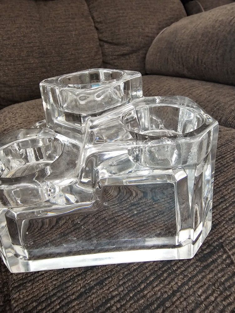 5 Tiered Crystal Candle Holder