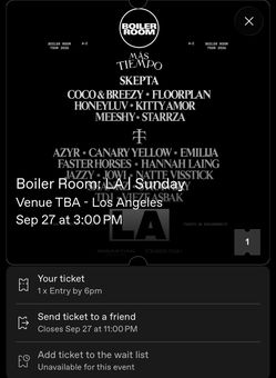 TELETECHxBROILER Room ticket