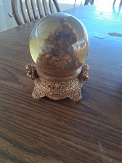 Vintage Gold Angel Water Globe