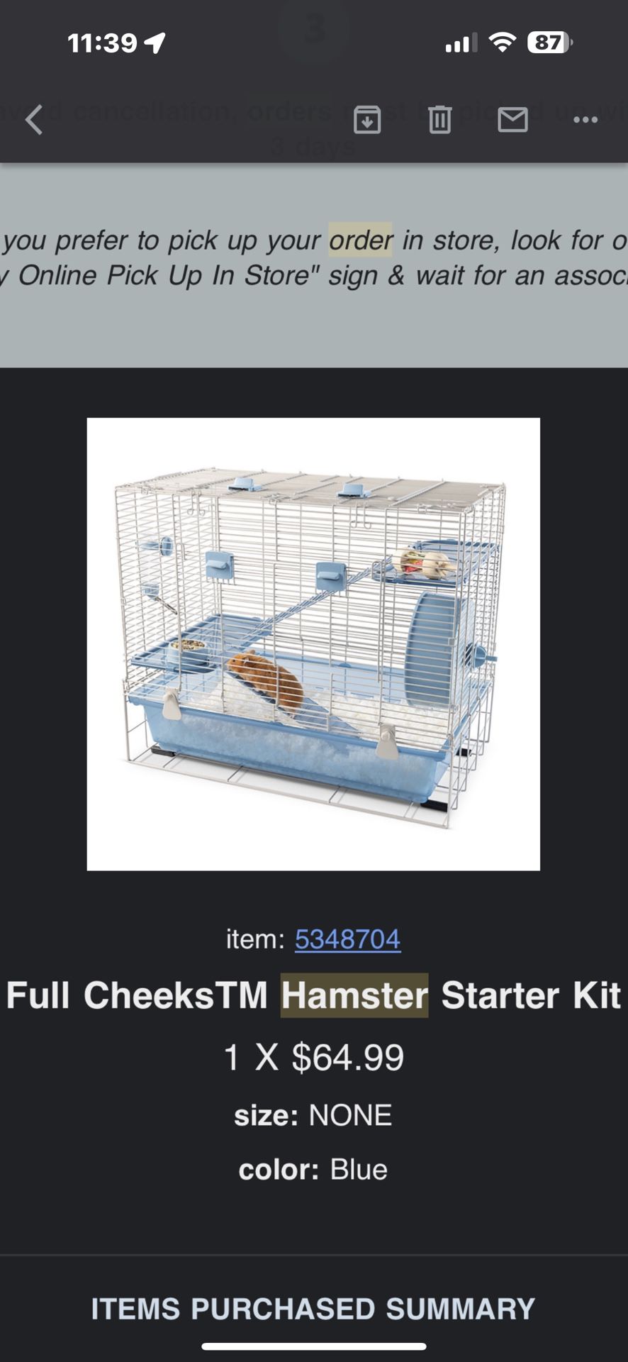 Full Cheeks™ Hamster Starter Kit Dream Home Hamster Enclosure 