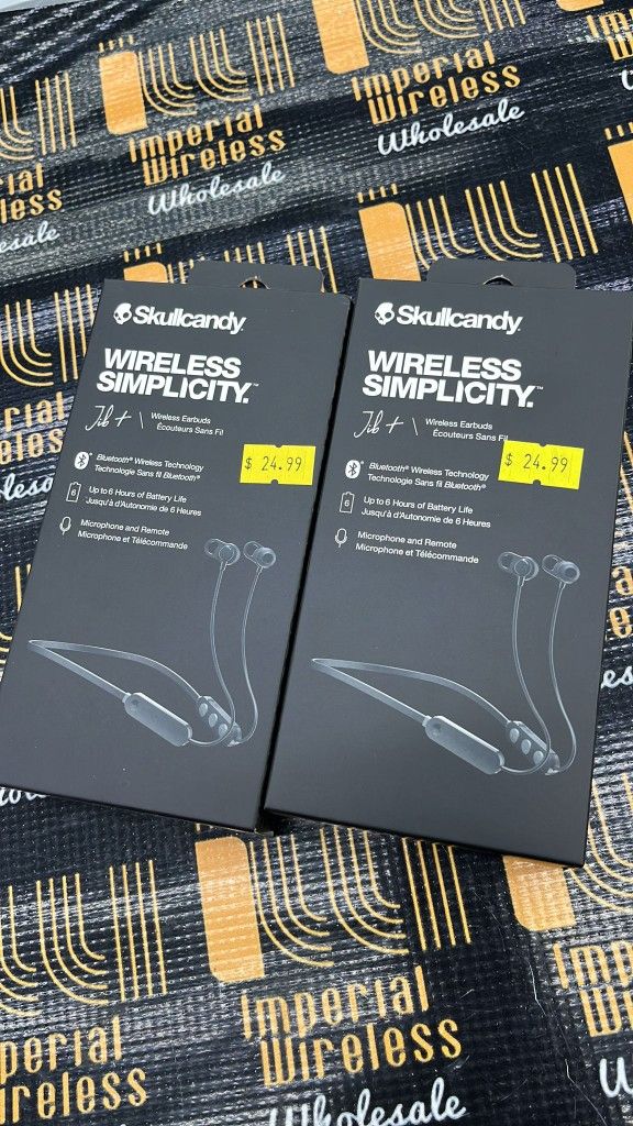 Skullcandy Wireless Earphones Brand New Sealed With 1 Year Warranty 