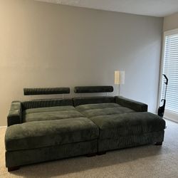 Mordecai 90" Corduroy Sleeper Sofa