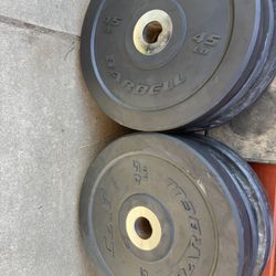 Cap Olympic 45 Lbs Bumper Plates 