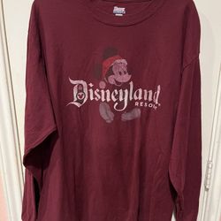 NEW W/O Tags Disney Land Resort Mickey Mouse Long Sleeve Shirt 