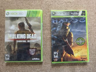 XBOX 360 Games New HALO 3 & The Walking Dead survival Instinct....$30 for both