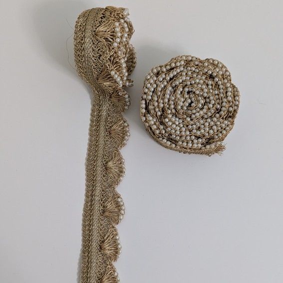 Sewing / Stitching Craft - Gold Beaded Trim