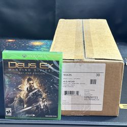 XBOX ONE DEUS EX CASE OF 30 GAMES