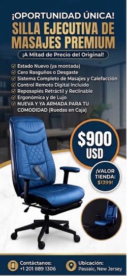 Premium massage executive chair