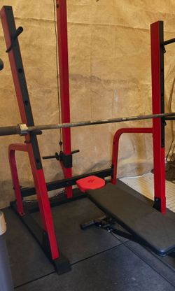Half Power Rack with Lat Pulldown Attachment